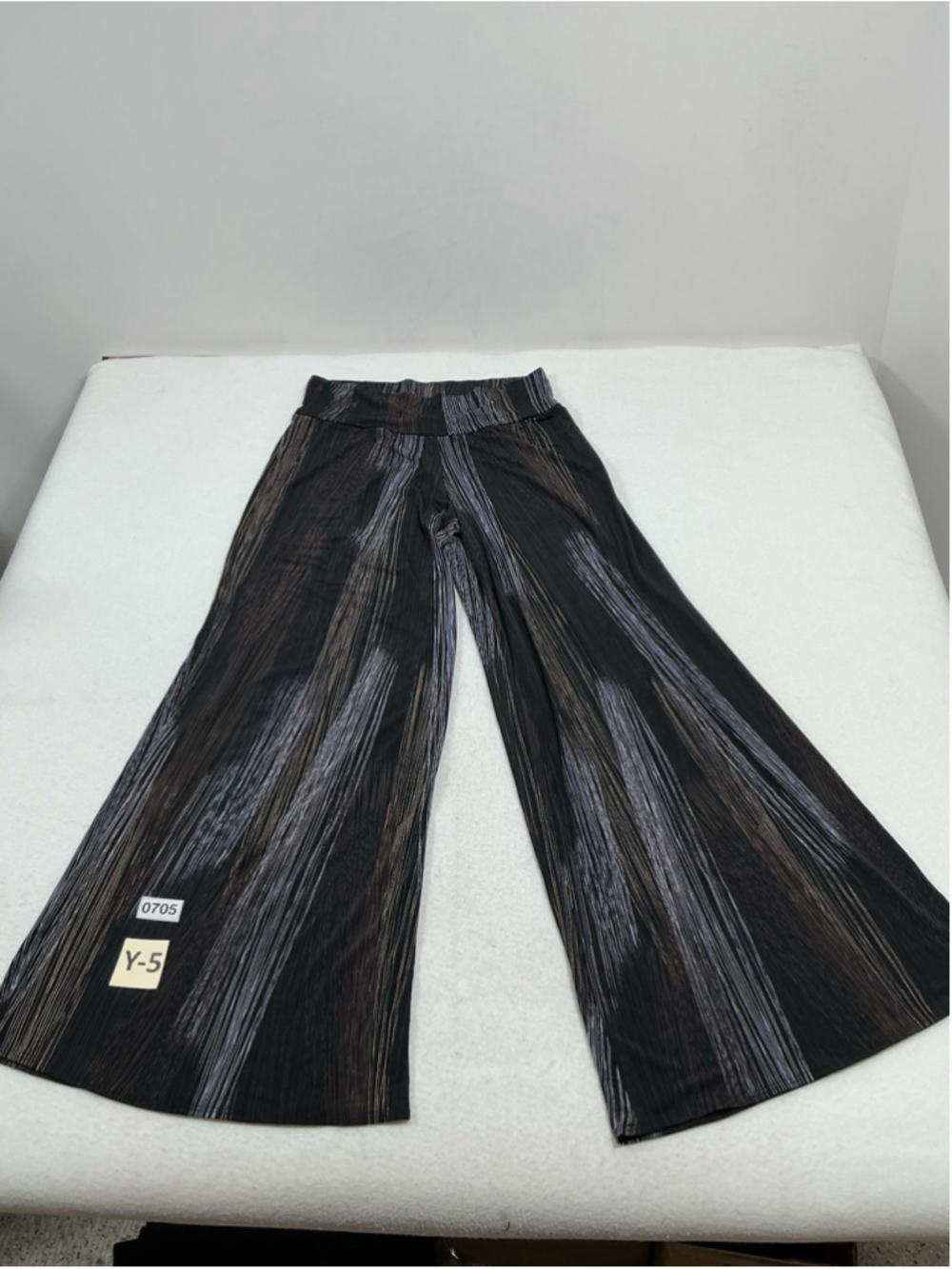Womans Excellent Ciara Sun Woo Wide Leg Palooza Pants XL Multicolor Pull On